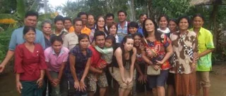 Thailändska familjer fick hjälp