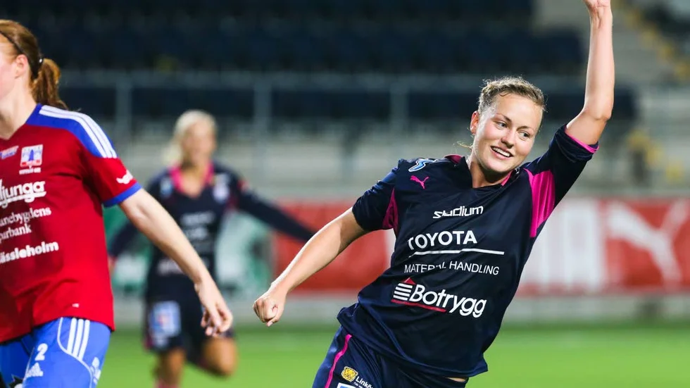 Kristine Minde målade mot Liverpool.