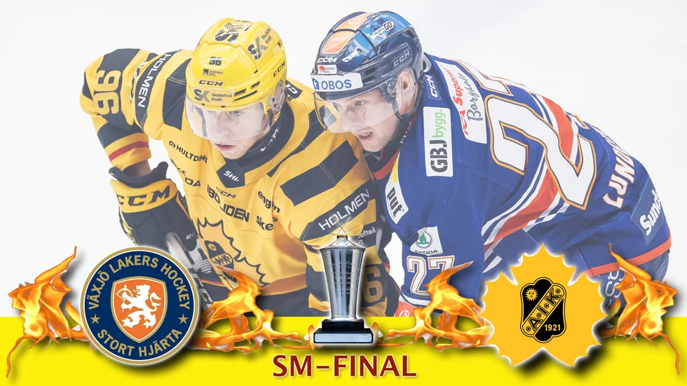 Rickard Huggs Skellefteå AIK är på besök i Småland för första SM-finalen mot Martin Lundbergs Växjö Lakers. 