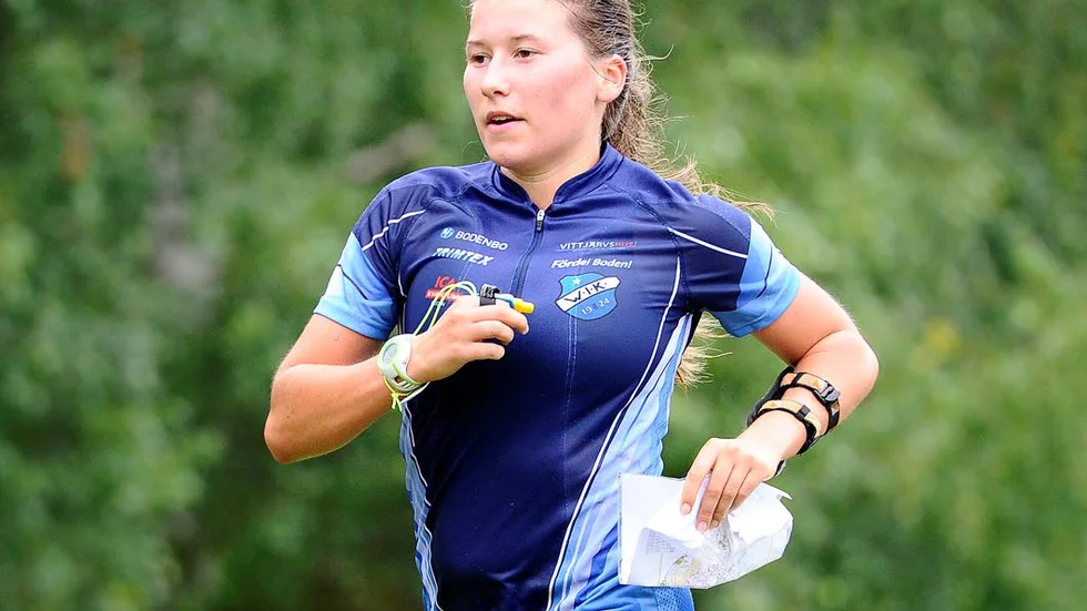 Segertjejen. Evelina Wickbom visade klassen.