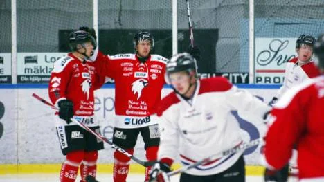 Andreas Nyberg gjorde comeback mot Boden efter nästan ett års bortavaro. Han noterades för två mål och två assist.