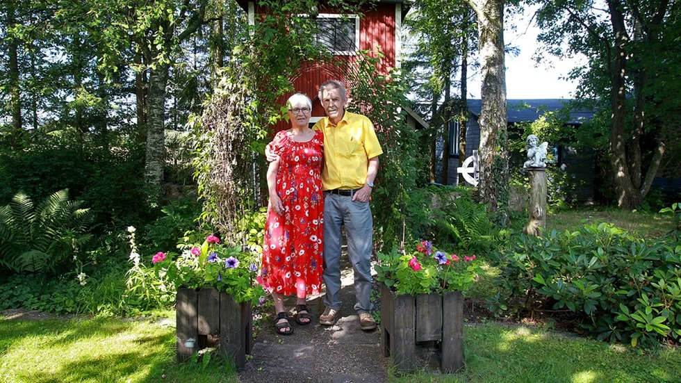 Jan o Birgit Hedlunds trÃ¤dgÃ¥rd i Lilla Vahlby