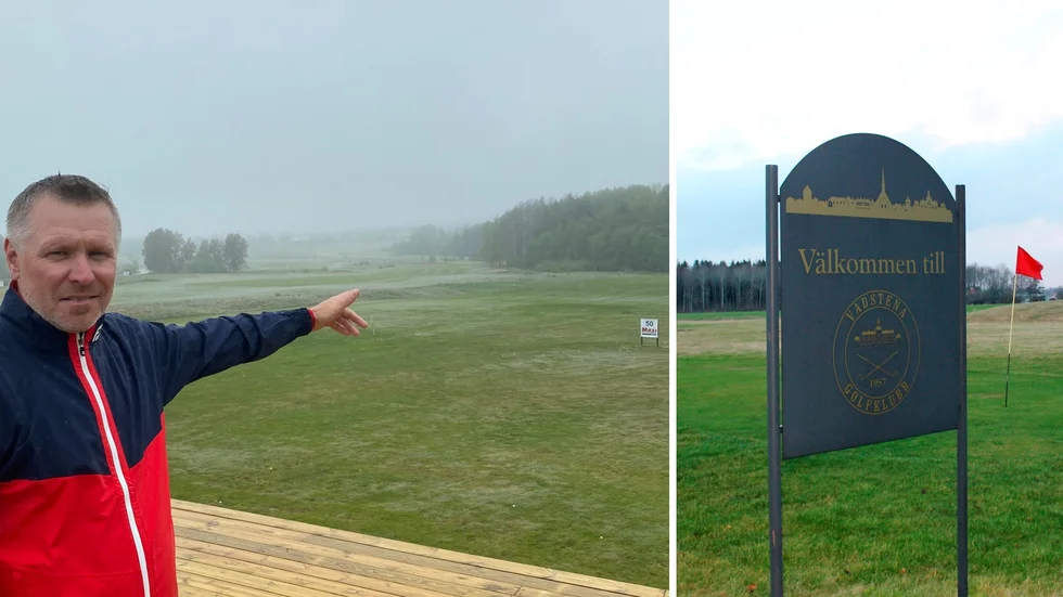 Försenat. Motala golfklubb, här Kim Bergman, har rangen öppen, men öppnar 22-23 april. Då dock bara hedbanan. Vadstena golfklubb hoppas öppna sin bana i mitten av nästa vecka, eller till helgen.
