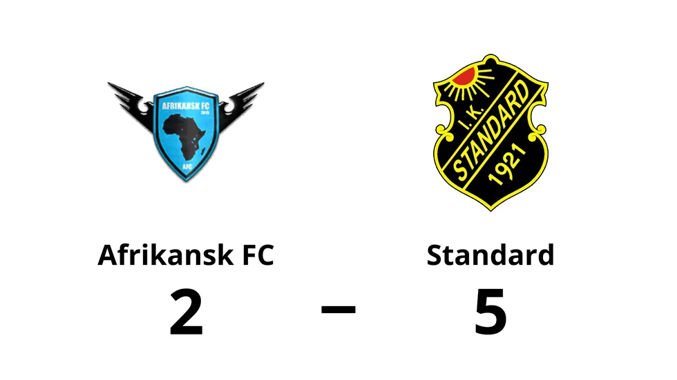 Afrikansk FC förlorade mot IK Standard