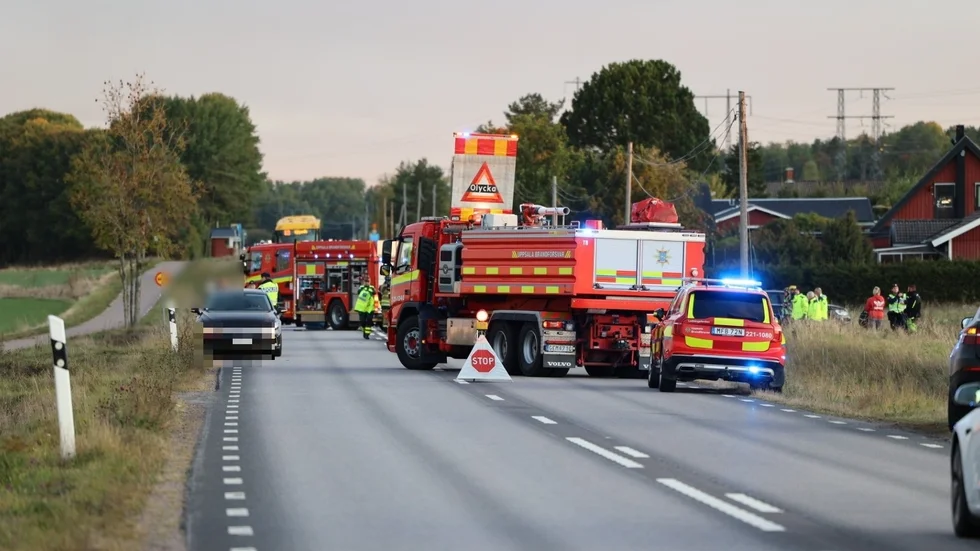 På tisdagsmorgonen inträffade en olycka på väg 693, strax utanför Uppsala.