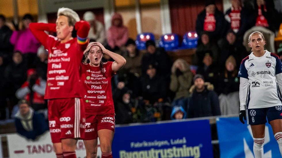 Hannah Tillett var ytterst nära att kvittera för Piteå i slutminuterna. "Jag trodde att den skulle gå in", säger hon om skottet som hon avlossade.