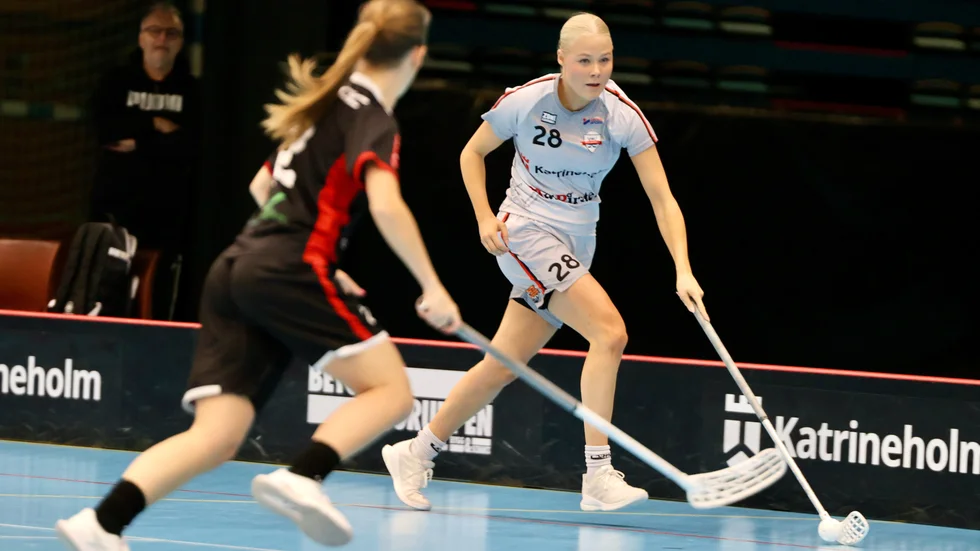 Line Ceder gjorde två av målen i FBC Katrineholm mot Lillån.