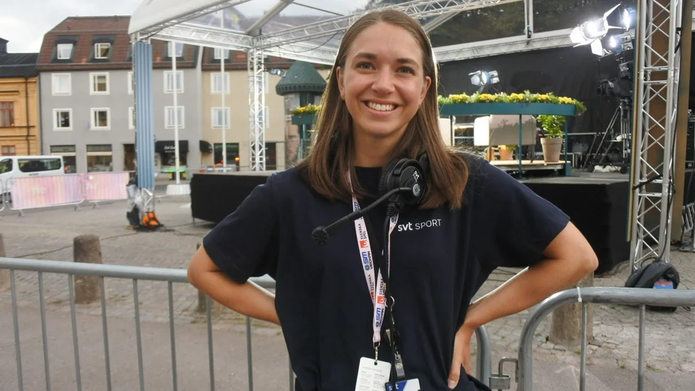 Ebba Lagergren från Lönneberga är sedan ett antal år tillbaka produktionsledare på SVT Sport. "Jag trivs och hoppas kunna utveckla, och utvecklas i, projekten jag har hand om", säger hon.