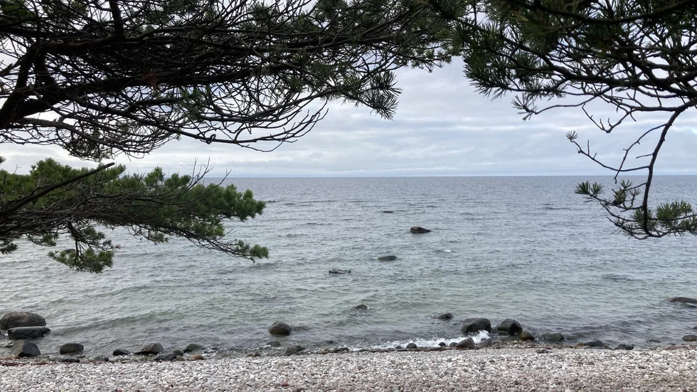 Här, i havet utanför Stenkyrkehuk, störtade ambulanshelikoptern med full kraft kvällen den 31 oktober 1994.