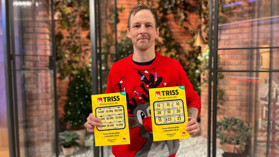 Nära på 3 miljoner kronor kammade denna Luleåbo hem, 40-årige Jesper Töyrä.
