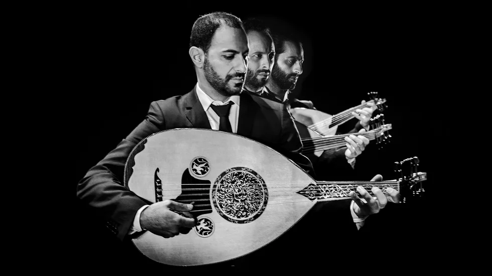 Samir, Wissam och Adnan Joubran utgör Le Trio Joubran som spelar på UKK i Uppsala på fredag 15 november.