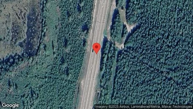Stopp på E4 på grund av en singelolycka