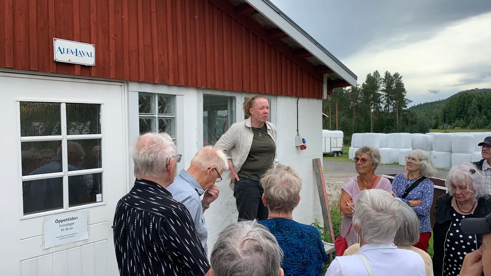 Josefin Lundberg berättade om fårskötsel.