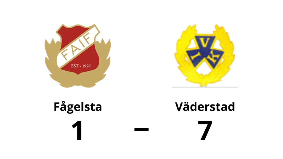 Fågelsta AIF förlorade mot Väderstads IK