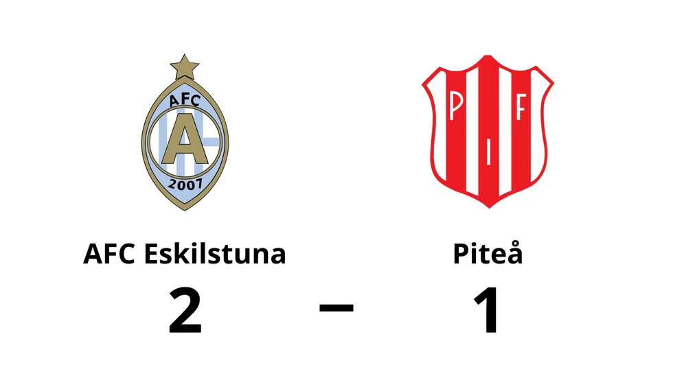 AFC Eskilstuna vann mot Piteå