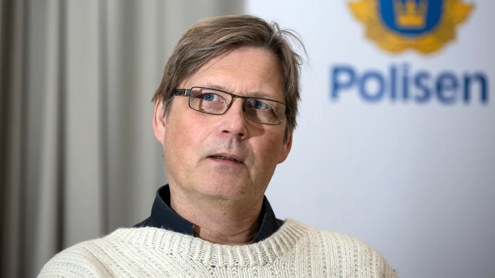 Mikael Ahola på enheten för utveckling av brottsbekämpningen på Noa i Stockholm.