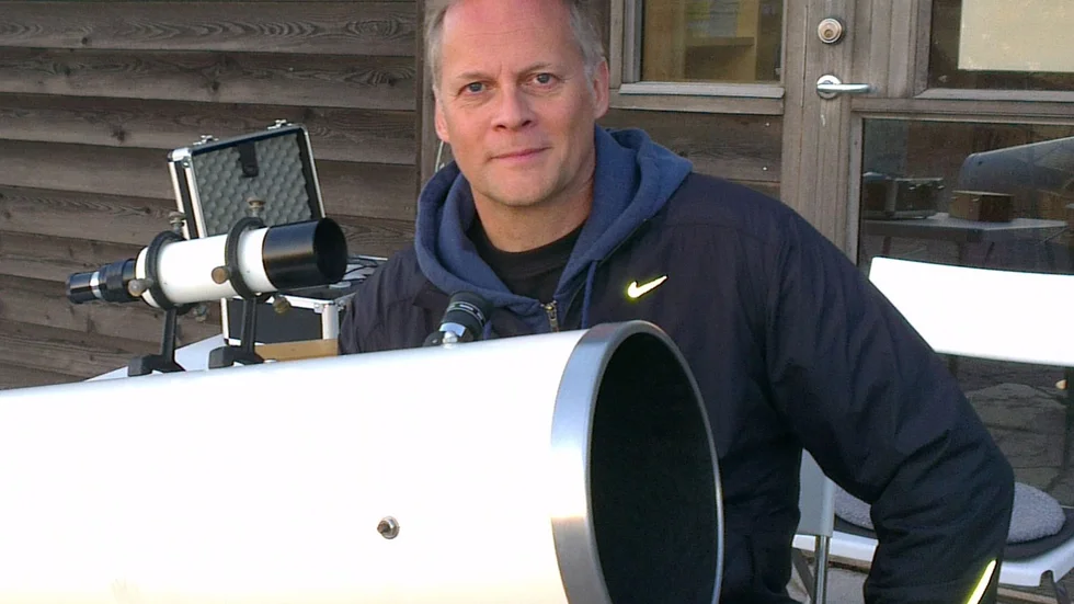 Lars Hermansson har intresserat sig för rymden sedan 13-årsåldern och var med och grundade Uppsala amatörastronomer 1980.