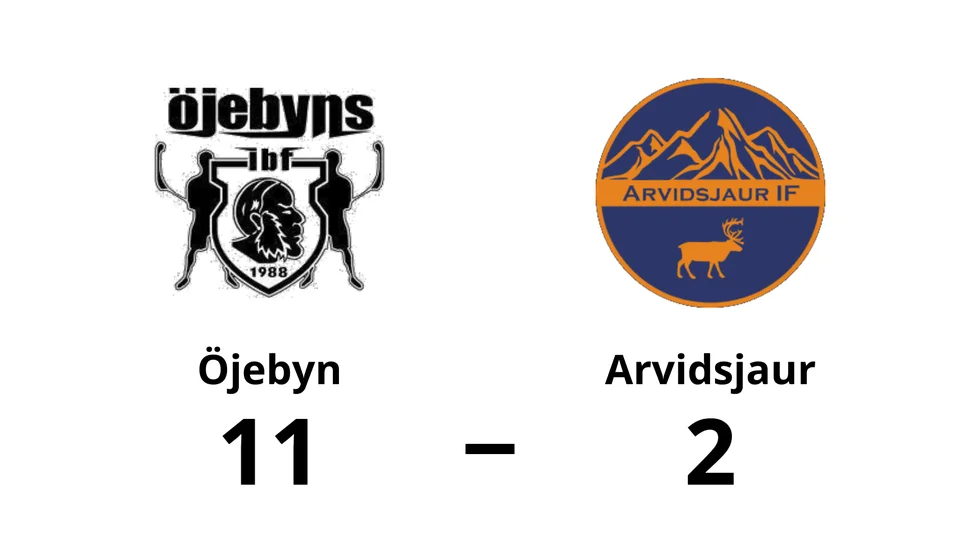 Öjebyns IBF vann mot Arvidsjaur IF