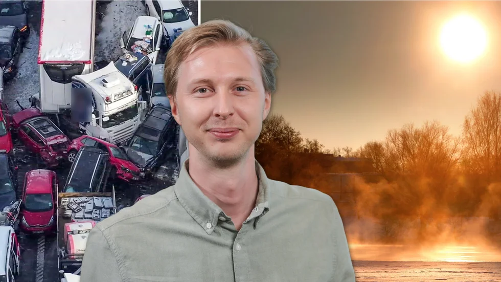 SMHI:s Erik Höjgård-Olsen om prognosen för väder och väglag dagarna efter masskrocken på E18.