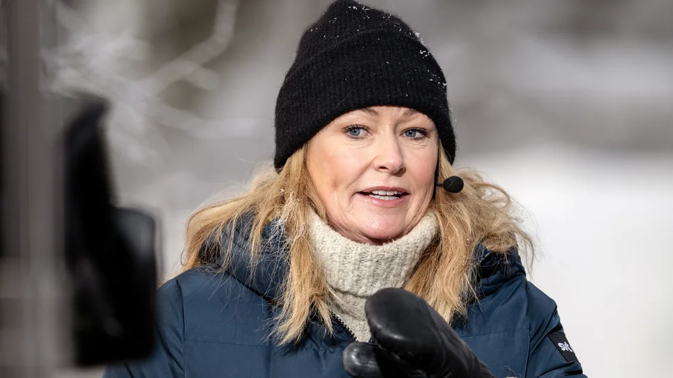 Yvette Hermundstad är en av programledarna för SVT:s vintersportprogram "Vinterstudion":