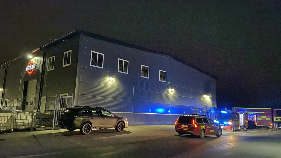 Räddningstjänsten på plats.