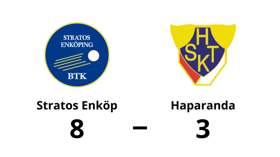 Stratos Enköping BTK vann mot Haparanda SKT