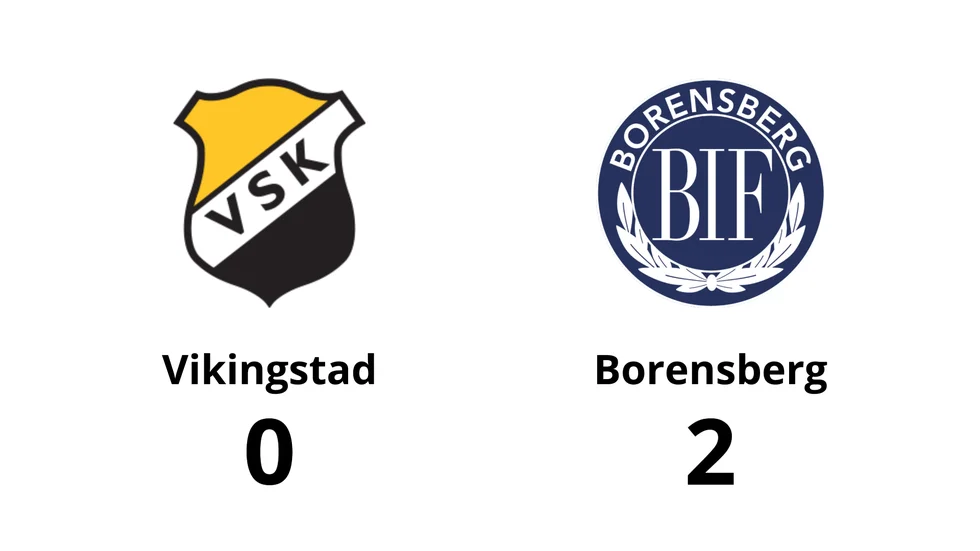 Vikingstad SK förlorade mot Borensbergs IF