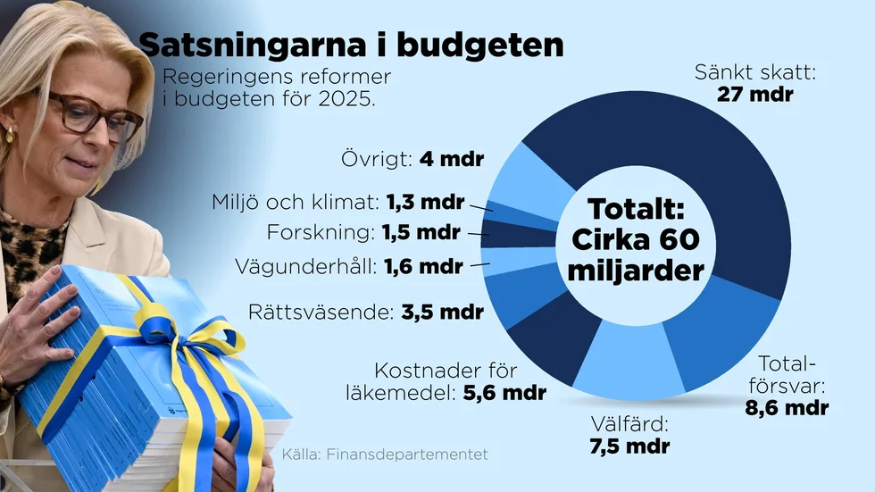 Regeringens reformer i budgeten för 2025.