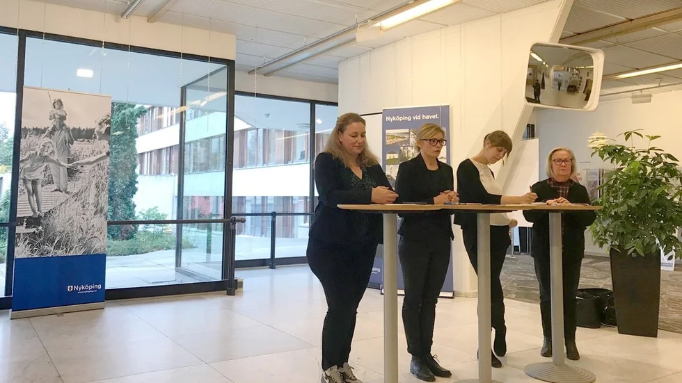 Alliansen i Nyköping tänker lägga fram ett gemensamt budgetförslag. Eftersom SD har sagt sig stödja detta, oberoende av innehåll, så kommer den budgeten att vinna en omröstning mot de rödgröna i nya fullmäktige. Men det bästa för Nyköping är om kommunen kan styras med bredare förankring och mindre mått av osäkerhet. FOTO: OLOF JONMYREN