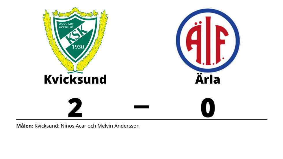 Kvicksunds SK vann mot Ärla IF