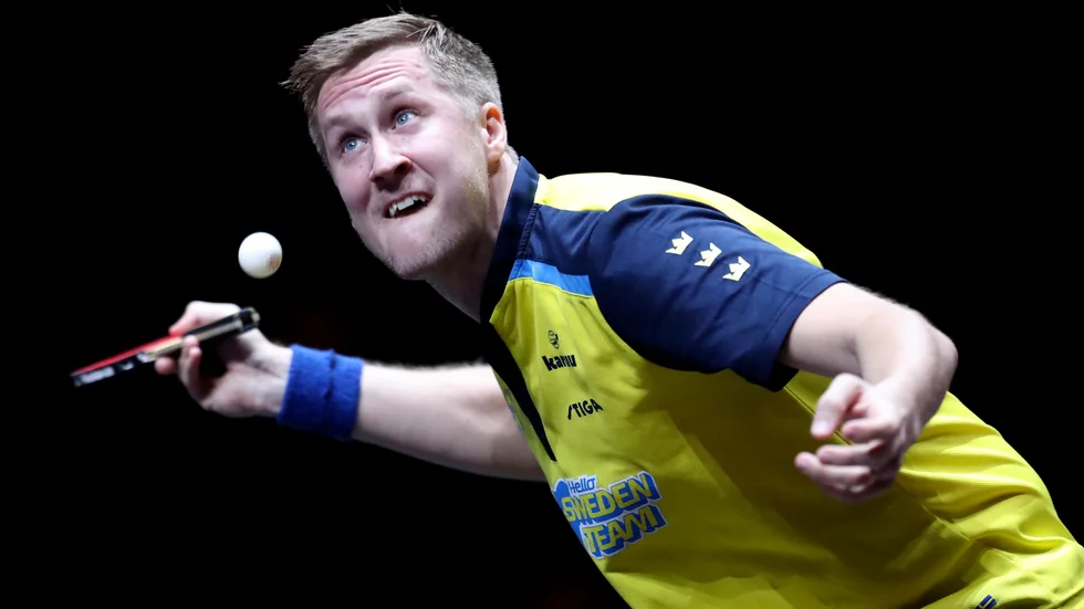 På söndag startar lag-EM i bordtennis i Malmö för herrar och damer. I herrklassen är Mattias Falck och hans lagkamrater en av favoriterna till guldet. Arkivbild.