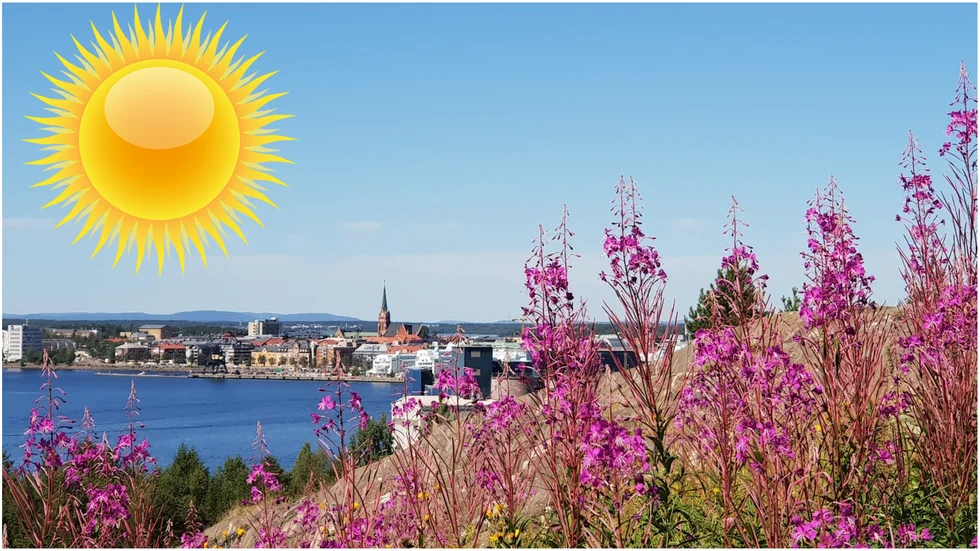 Medeltemperaturen i Luleå under juli månad var två grader varmare än genomsnittet sedan 1923.