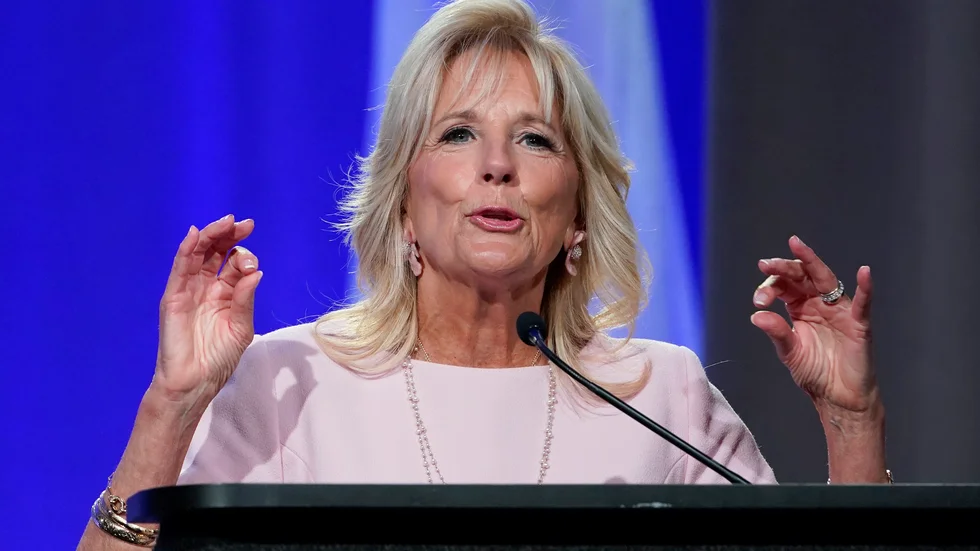 USA:s första dam Jill Biden. Arkivbild.