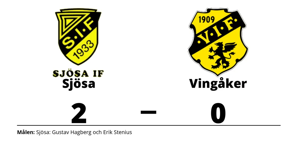 Sjösa IF vann mot Vingåkers IF