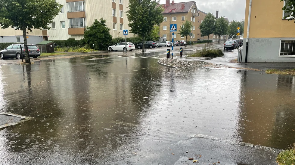 Här ska den trasiga elkabeln ersättas. Bilden är tagen vid ett tidigare tillfälle. 