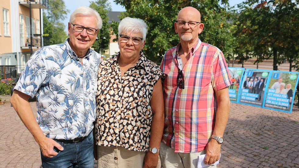 Anders Andersson, Monica Bergh och Åke Nilsson är taggade inför valet. Nu presenterar de en lista på sju vallöften som de vill jobba för.