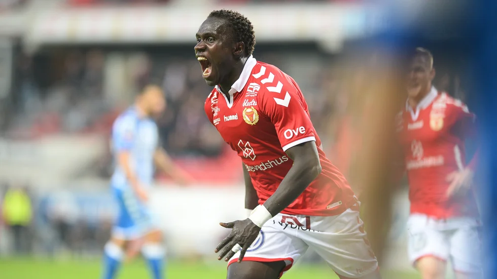 Papa Diouf återvänder på lån till Kalmar FF. Arkivbild.