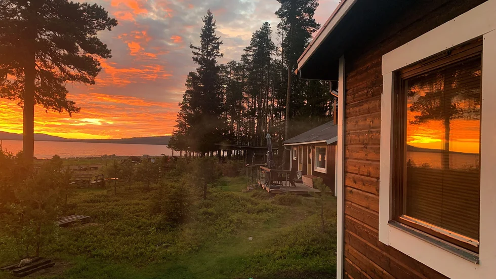 Fin solnedgång i Varsavareby.
