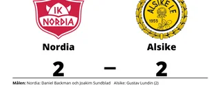 Äntligen poäng för Nordia mot Alsike