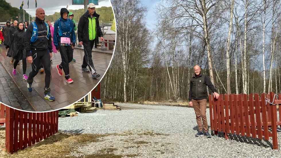 "Fem minuter efter att jag avbröt så tuppade jag av i bilen. Ambulans fick komma och hämta mig och jag fick ligga med dropp på sjukhus i några timmar. Sedan kunde jag inte gå på 14 dagar", minns Mariefredsbon Stefan Jonsson som, med tre Maratonmarscher i benen, står på startlinjen igen. Personbästa: Över 50 timmar.