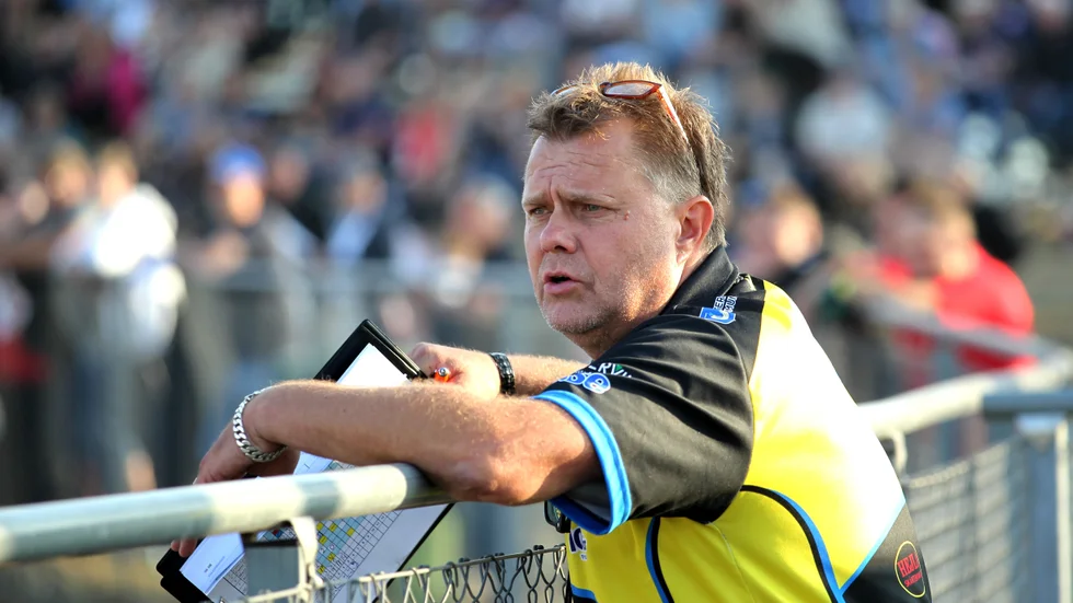 Västerviks lagledare Morgan Andersson fick se en spännande seriefinal.
