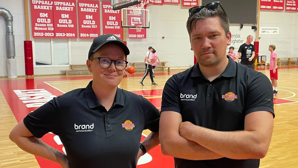 Elsa Andersson och Mathias Rutegård berättar om Uppsala baskets tillväxt under pandemin. 