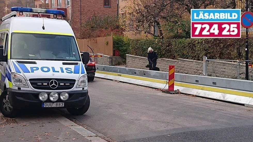 Den man som försökte smita från polisen i oktober förra året och fastnade i en husvägg - har fått sin dom.