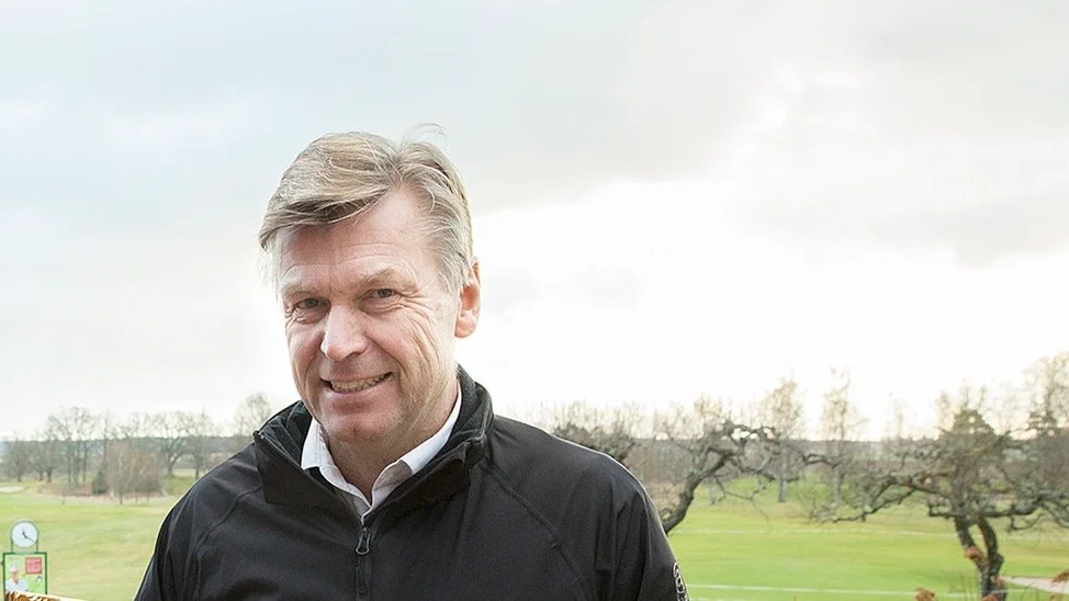 Lars Hultström, stolt ordförande i Katrineholms golfklubb.