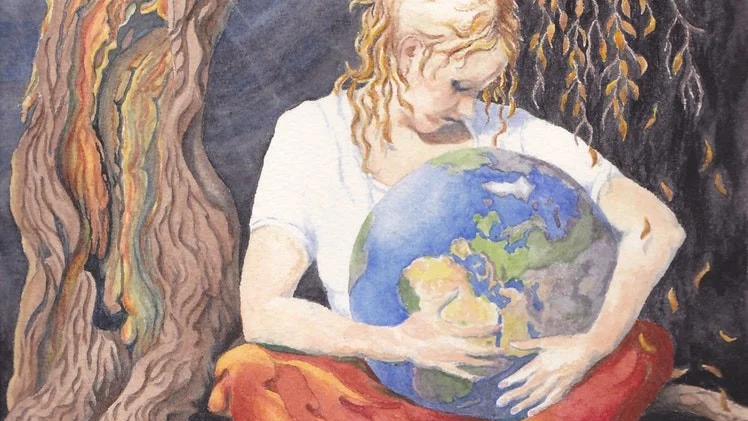 Jord skall vi åter vårda, tillsammans med träden. ILLUSTRATÖR:  ÅSA LINNMAN