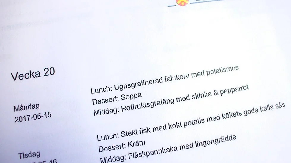Kommunens matsedlar utgår från ambitionerna i det måltidspolitiska programmet som även SD ställt sig bakom.