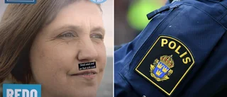 Satte Hitlermustasch på Sara Lidqvist • KD polisanmäler vandaliserade valaffischer i Hemse