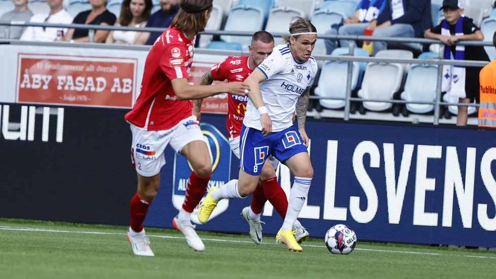 Norrköpings Arnor Sigurdsson satte spiken i Degerfors kista med sitt 2–0-mål.