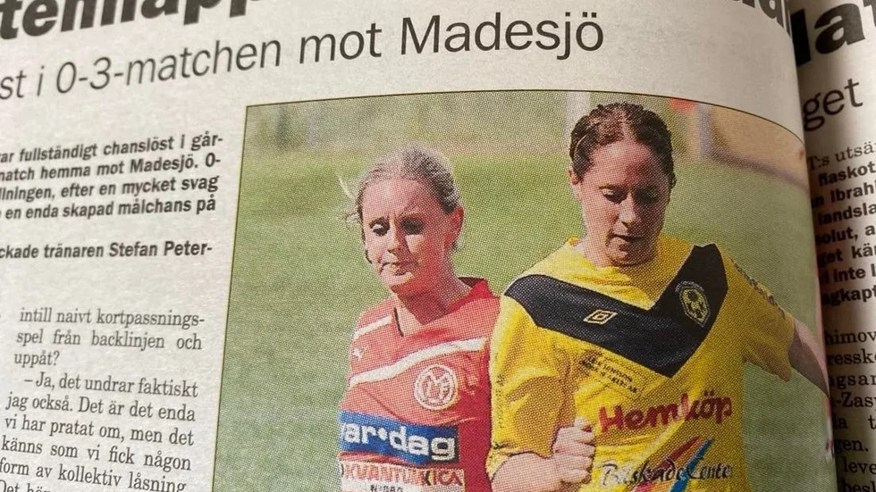 2012. Kisa BK fick det tufft hemma mot Madesjö i division två. Förlust med 0-3. Här ses Kisas bästa spelare, Frida Karlsson.    