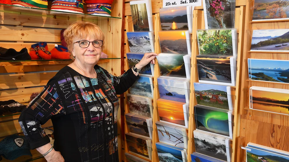 Gudrun Hörnell förbereder sig och butiken för en flytt till nya Kiruna centrum.